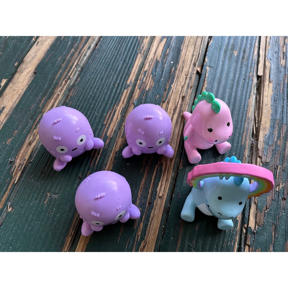 LankyBox Bonkers Toy Co Collectible Figure Lot Foxy Milky Rocky Rainbow 5pc